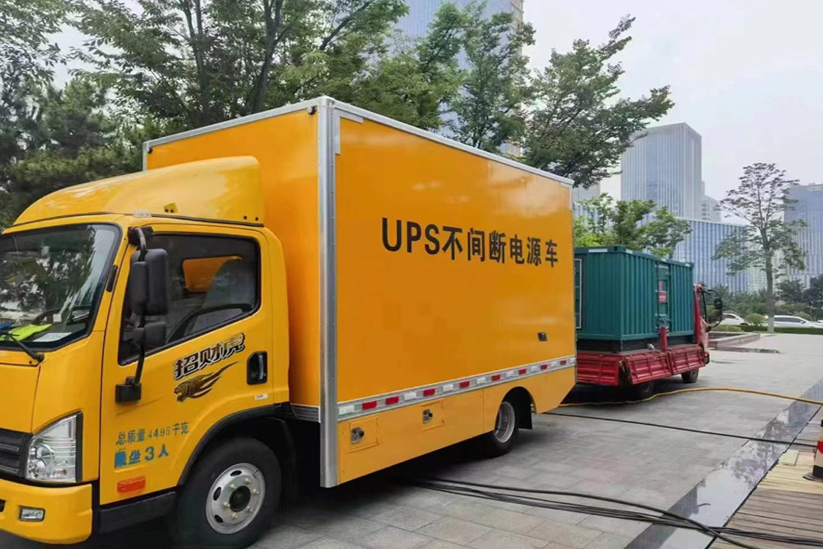 新和发电机租赁施工现场