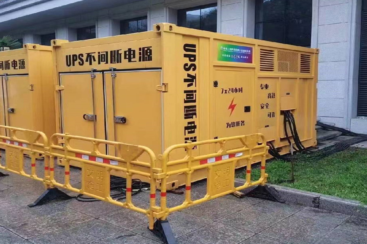 新和发电机租赁施工现场